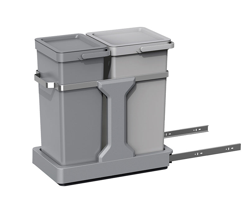 EKO Deco inbouwafvalemmer 15+20 liter grijs