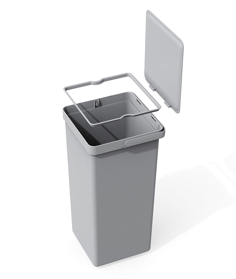 EKO Deco inbouwafvalemmer 15+20 liter grijs