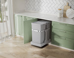 EKO Deco inbouwafvalemmer 15+20 liter grijs