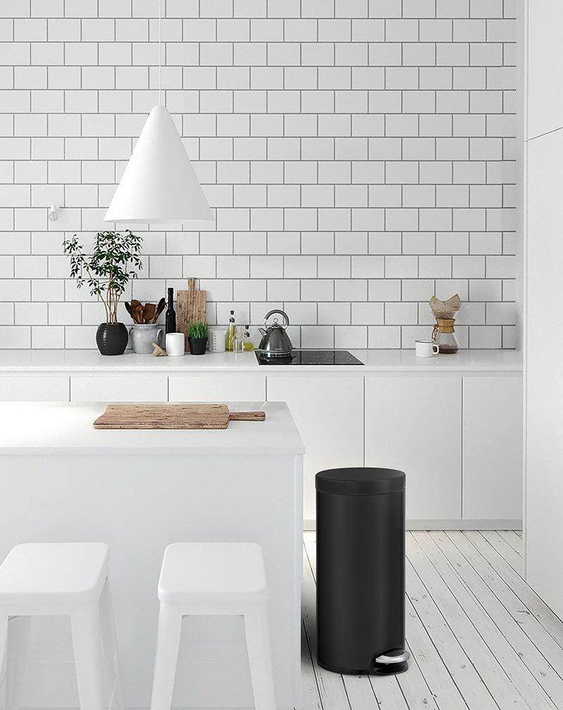 EKO Serene pedaalemmer 30 liter mat zwart
