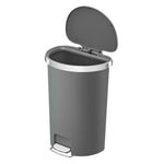 EKO Hana pedaalemmer halfrond 55 liter grijs
