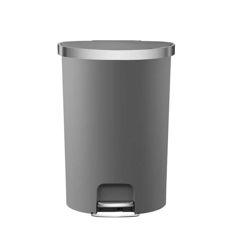 EKO Hana pedaalemmer halfrond 55 liter grijs