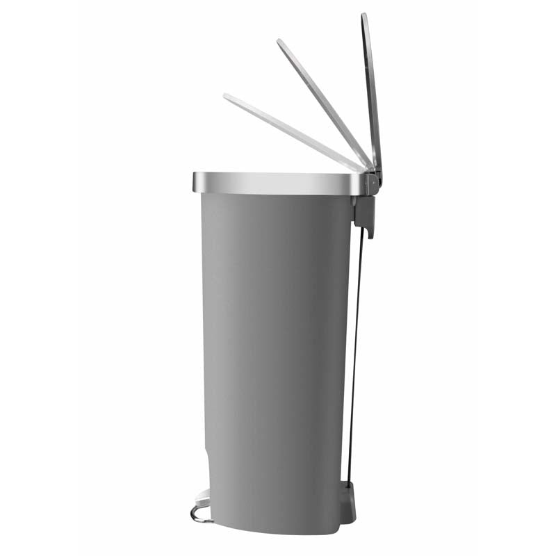 EKO Hana pedaalemmer halfrond 55 liter grijs