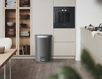 EKO Hana pedaalemmer halfrond 55 liter grijs