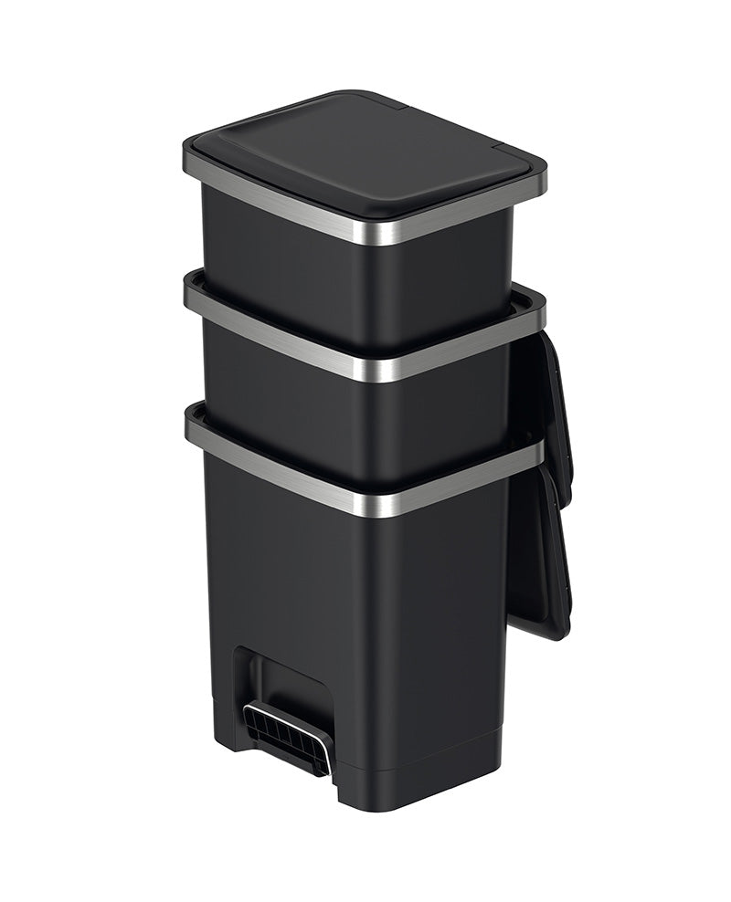 EKO Hana 2 pedaalemmer 15 liter wit