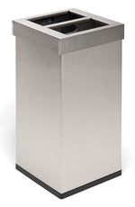 DutchDesign Carro Mix afvalscheidingsunit 2x52,5 liter mat RVS
