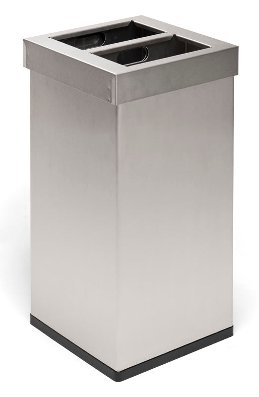 DutchDesign Carro Mix afvalscheidingsunit 2x52,5 liter mat RVS