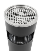 V-Part ronde as-papierbak 12,5 liter mat zwart