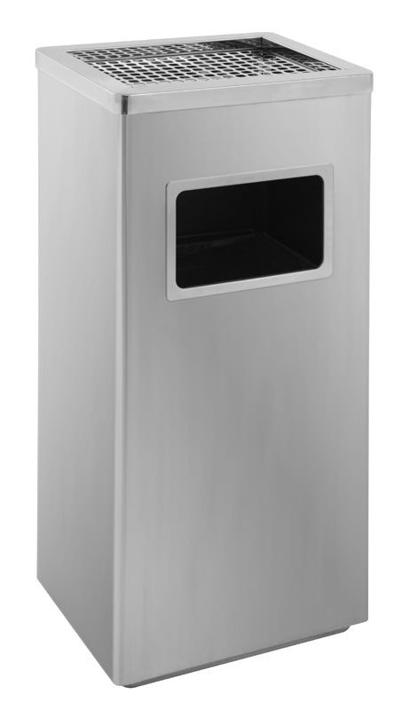 V-Part as-papierbak rechthoekig 14,5 liter mat RVS