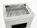 V-Part as-papierbak rechthoekig 14,5 liter mat RVS