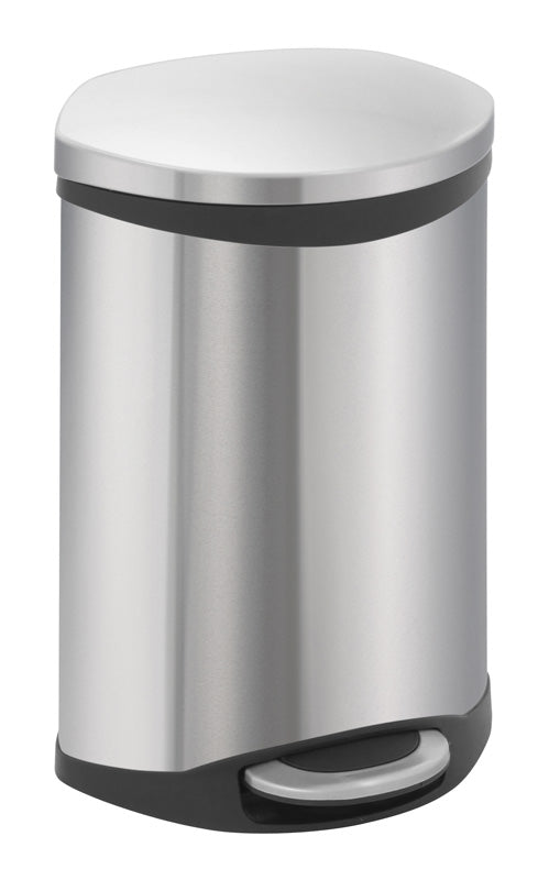 EKO Shell Bin pedaalemmer 10 liter mat RVS