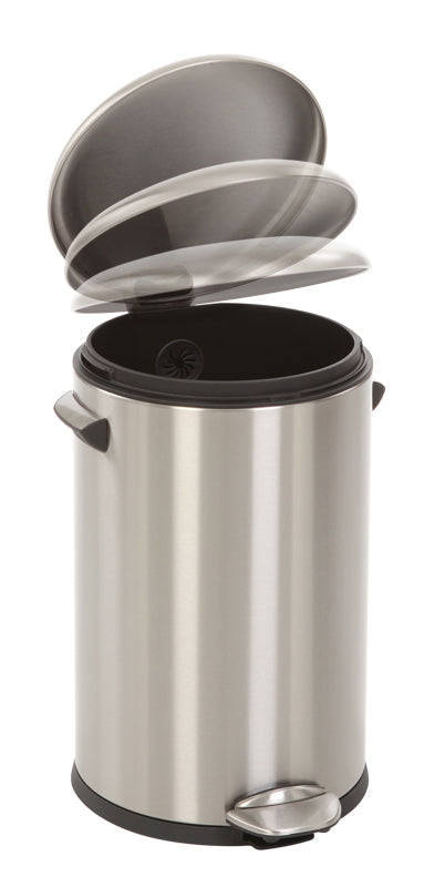 EKO Belle Deluxe pedaalemmer 12 liter mat RVS
