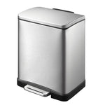 EKO E-Cube pedaalemmer 12 liter mat RVS