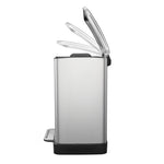 EKO E-Cube pedaalemmer 12 liter mat RVS