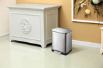 EKO E-Cube pedaalemmer 12 liter mat RVS