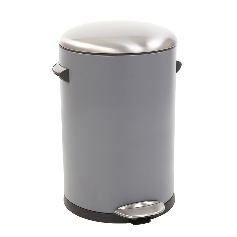 EKO Belle Deluxe pedaalemmer 12 liter grijs/sandcoated