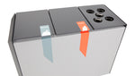 DutchDesign RecycloStar 3 met bekerinzet 165 liter grafietgrijs/lichtgrijs