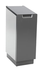 DutchDesign Connector Bin Lift recyclingmodule 55 liter grafietgrijs/lichtgrijs