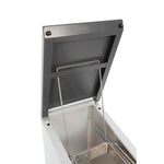DutchDesign Connector Bin Lift recyclingmodule 55 liter grafietgrijs/lichtgrijs