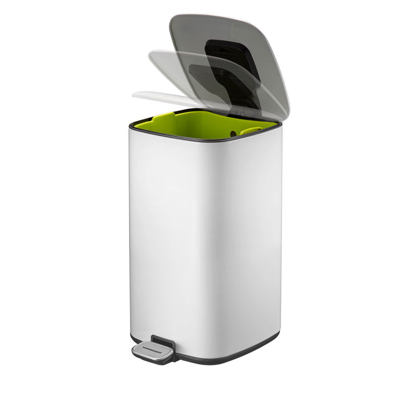 EKO Regent pedaalemmer 12 liter wit