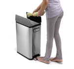 EKO Ecofly pedaalemmer 45 liter mat RVS