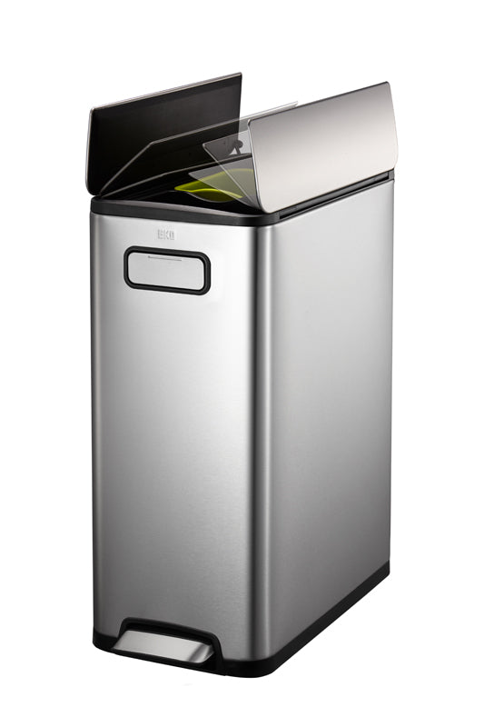 EKO Ecofly pedaalemmer 20+20 liter mat RVS