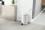 EKO Serene pedaalemmer 8 liter wit