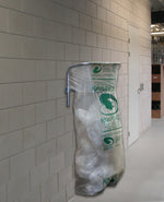 Muur afvalzakhouder 300 liter verzinkt