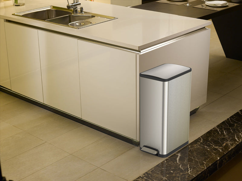 EKO Ecoslim pedaalemmer 45 liter mat RVS