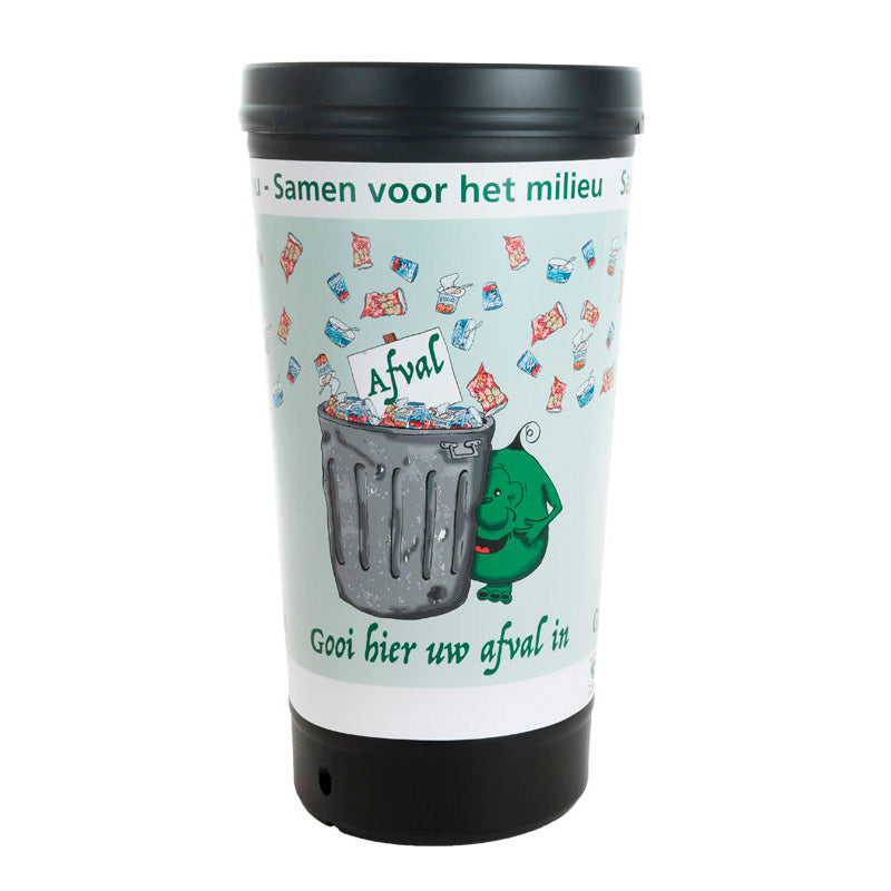 TRASHman afvalbak 210 liter zwart