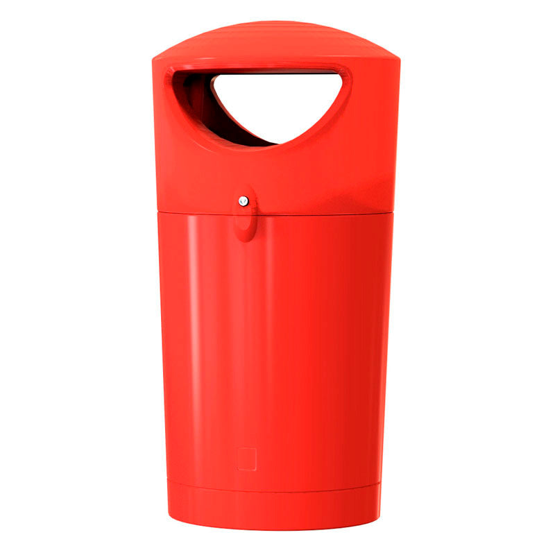 V-Part Metro Hooded buitenafvalbak 100 liter rood