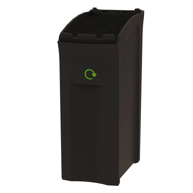 V-Part Midi Envirobin container 82 liter zwart