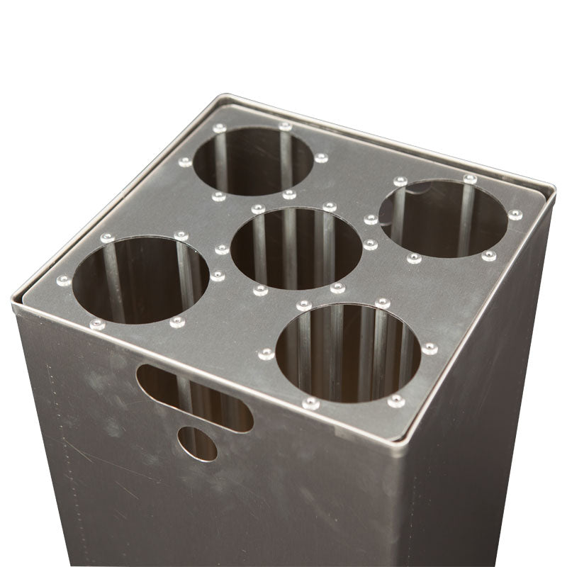 DutchDesign binnenbak met bekerinzet Carro 55 liter aluminium