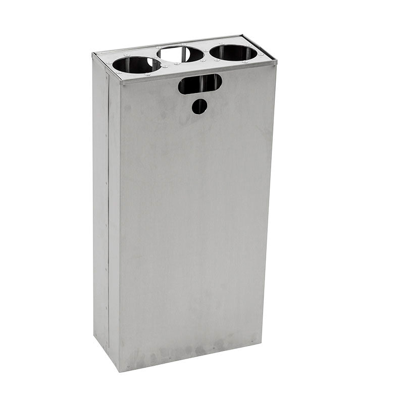 DutchDesign halve binnenbak met bekerinzet Carro 55 liter aluminium