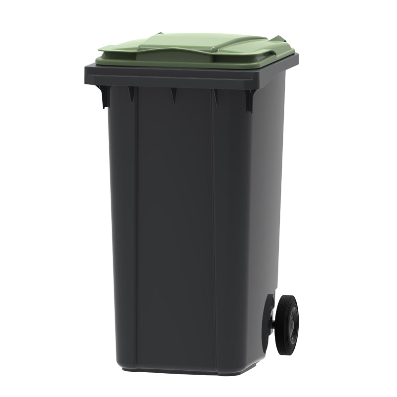 Mini-container 240 liter grijs/groen