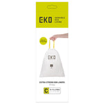 EKO afvalzakken 10-15 liter code C wit, 4 x 6 x 20 stuks
