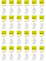 EKO afvalzakken 10-15 liter code C wit, 4 x 6 x 20 stuks
