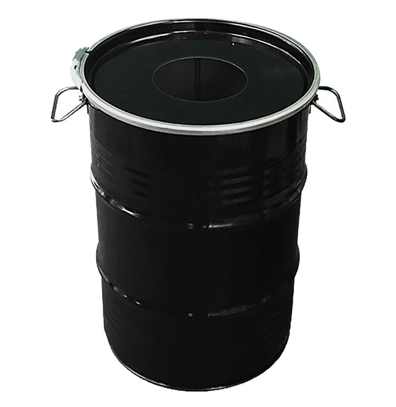 The BinBin olievat afvalbak met inwerpopening 60 liter zwart