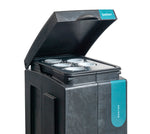 Bonton Original bekerbak 70 liter zwart/turquoise