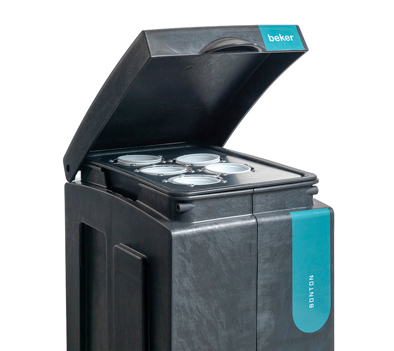 Bonton Original bekerbak 70 liter zwart/turquoise