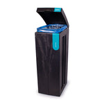 Bonton Original bekerbak 70 liter zwart/turquoise