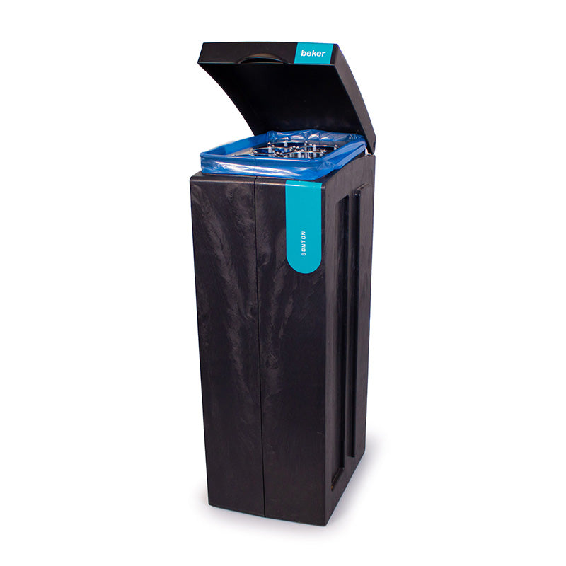 Bonton Original bekerbak 70 liter zwart/turquoise