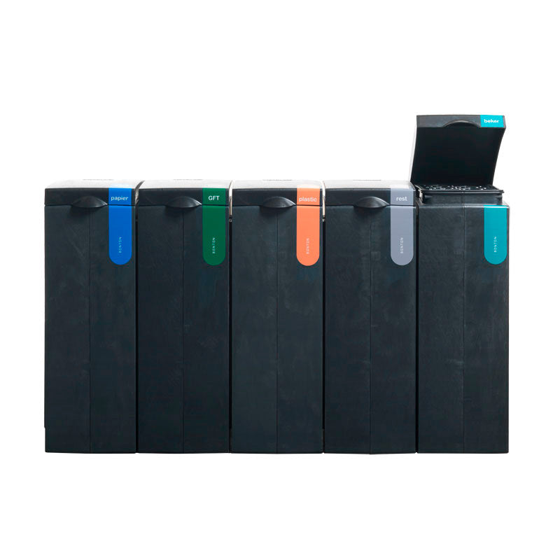 Bonton Original bekerbak 70 liter zwart/turquoise