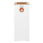 Paxa Medium Plastic 34 liter wit/bamboe/oranje