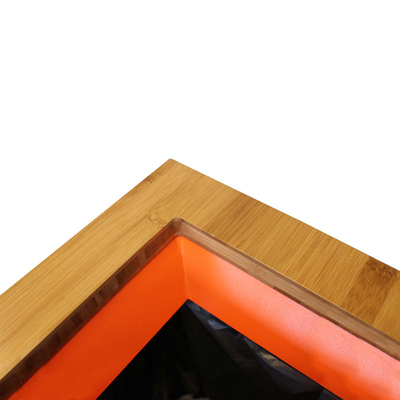 Paxa Medium Plastic 34 liter wit/bamboe/oranje