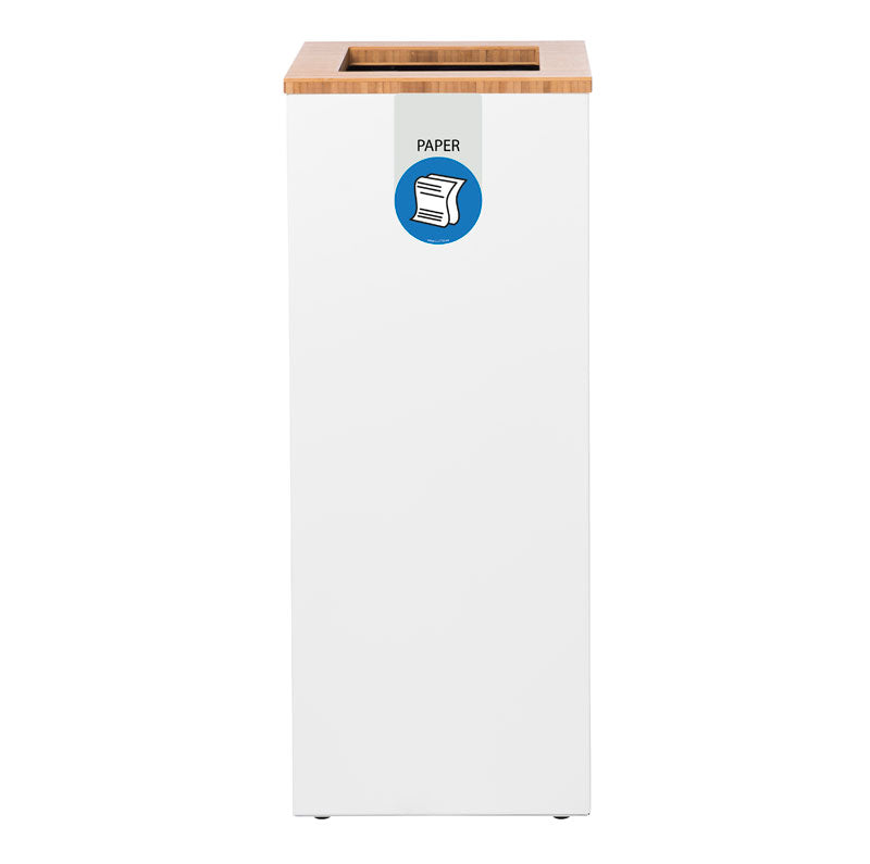 Paxa Medium Paper 34 liter wit/bamboe/blauw