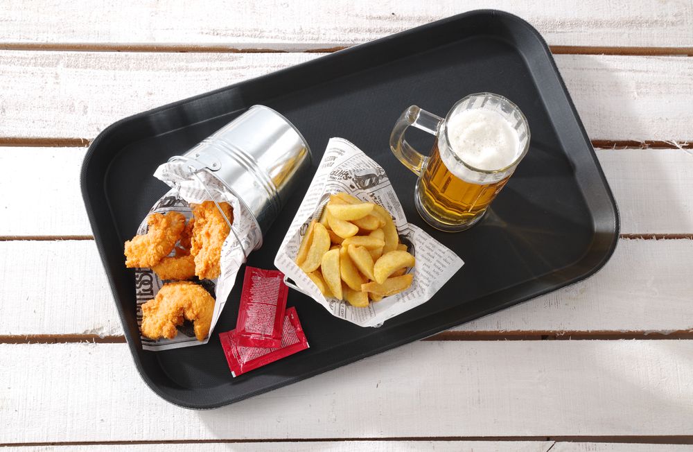 Rectangular tray