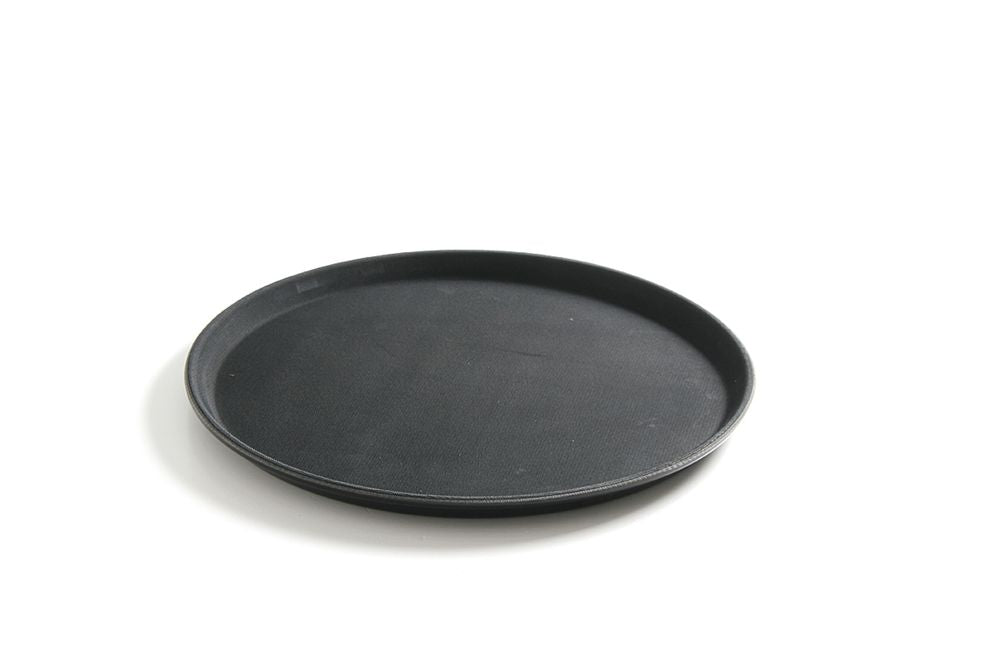 Round tray, non-slip