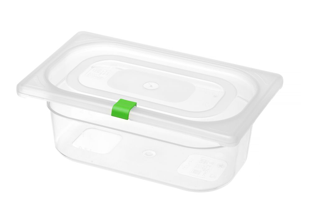 Lid clips for HACCP storage boxes
