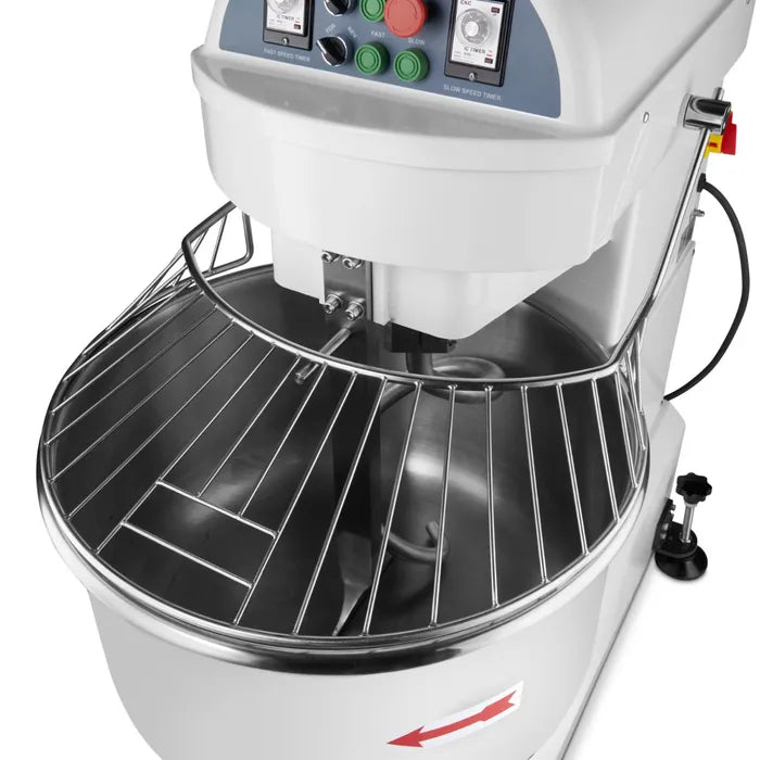 Spiraalkneder - 130 L - 80 Kg Deeg - 2 Snelheden - 400V